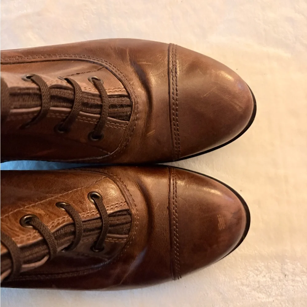 🌰Cole Haan Brown Leather Lace Up Boots size 9B - Picture 9 of 10